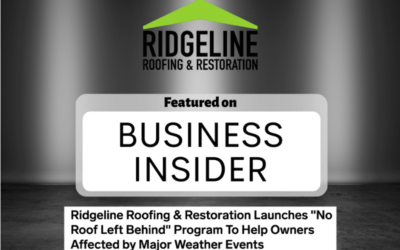 Ridgeline Roofing & Restoration Launches “No Roof Left Behind” Program To Help Owners Affected by Major Weather Events